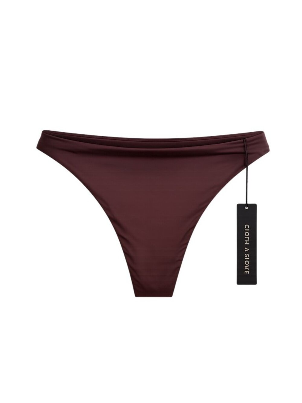 Myra Swim Womens Bikini Bottoms Brown Nylon-Spandex Blend Size L